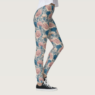 Carnation Flower Workout Wear Carnation Aesthetic  Leggings