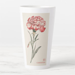 Carnation - January Birth Flower Latte Mug