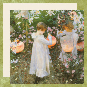 Carnation, Lily, Lily, Rose By John Singer Sargent