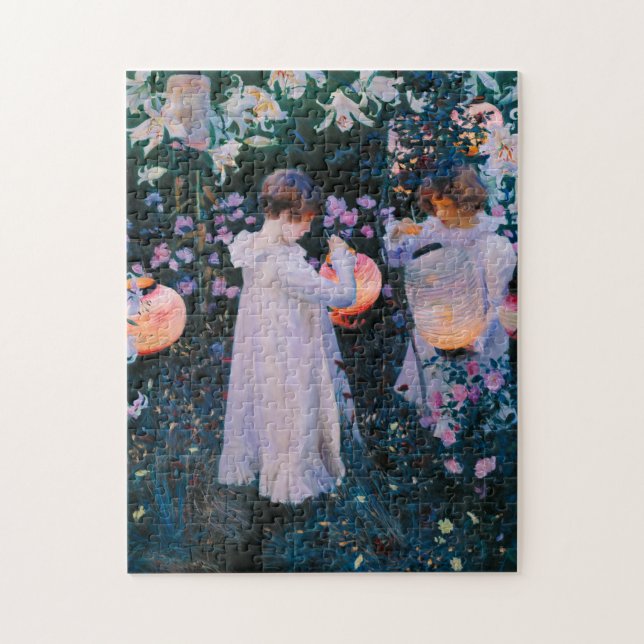 Carnation, Lily, Lily, Rose by John Singer Sargent Jigsaw Puzzle (Vertical)