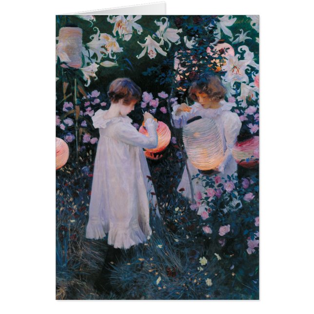 Carnation Lily Lily Rose John Singer Sargent Art (Front)