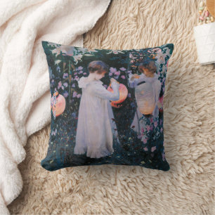 Carnation Lily Lily Rose John Singer Sargent Art Cushion