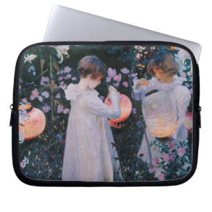 Carnation Lily Lily Rose John Singer Sargent Art Laptop Sleeve