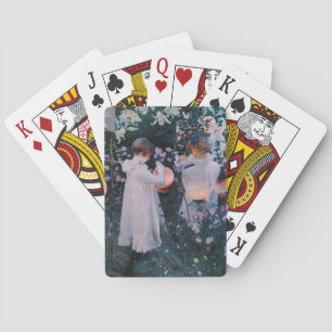 Carnation Lily Lily Rose John Singer Sargent Art Playing Cards