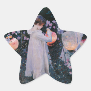 Carnation Lily Lily Rose John Singer Sargent Art Star Sticker