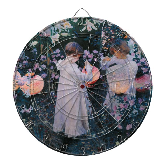 Carnation, Lily, Lily, Rose (John Singer Sargent) Dartboard (Front)