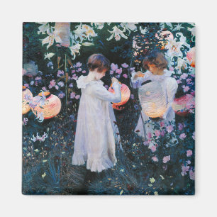Carnation, Lily, Lily, Rose   John Singer Sargent Magnet