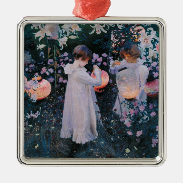 Carnation, Lily, Lily, Rose (John Singer Sargent) Metal Ornament (Front)