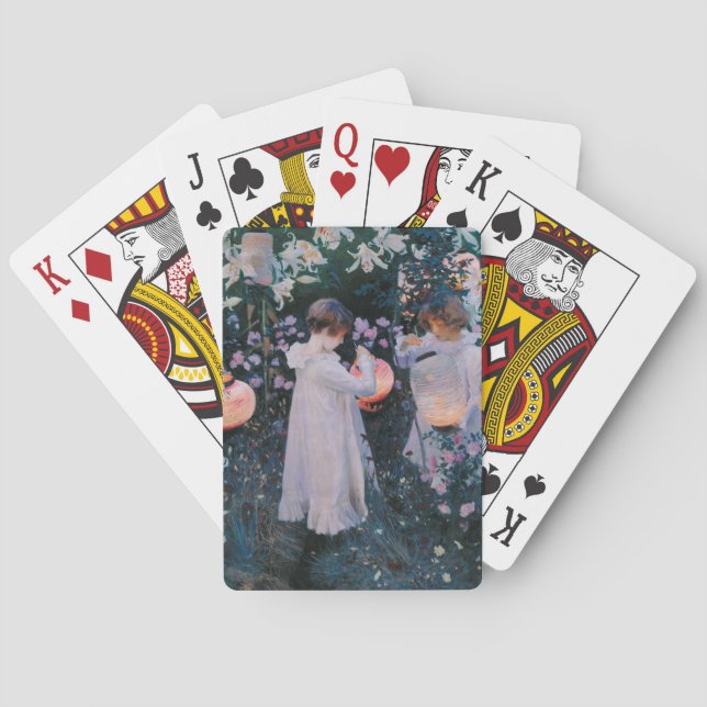 Carnation, Lily, Lily, Rose (John Singer Sargent) Playing Cards (Back)