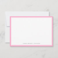 Carnation Pink Flat Note
