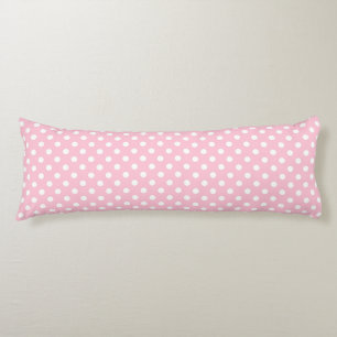 Carnation Pink Polka Dot Pattern Body Cushion