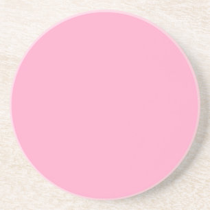 Carnation Pink Solid Colour Classic Elegant Coaster