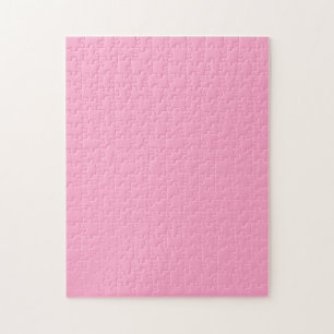 Carnation Pink Solid Colour   Classic   Elegant  Jigsaw Puzzle