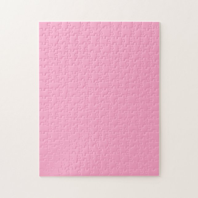 Carnation Pink Solid Colour | Classic | Elegant  Jigsaw Puzzle (Vertical)