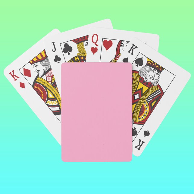Carnation Pink Solid Colour | Classic | Elegant  Playing Cards (Creator Uploaded)