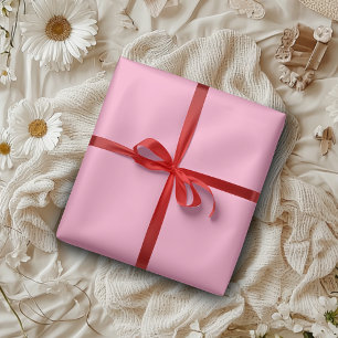 Carnation Pink Solid Colour Classic Elegant Wrapping Paper