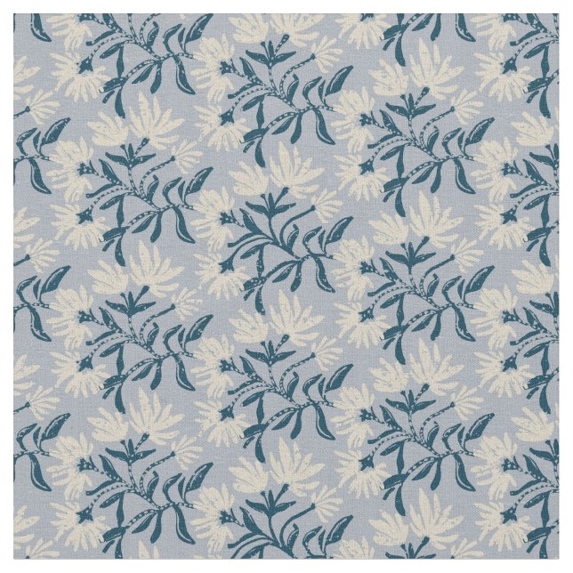 Carnation rustic botanical flower romantic cottage fabric (Close Up)