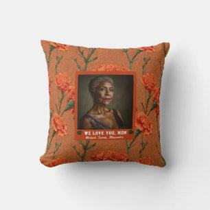 Carnation Step Mum Mummy Diy Décor Elegant Cushion