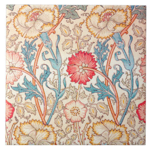 Carnation, William Morris Ceramic Tile