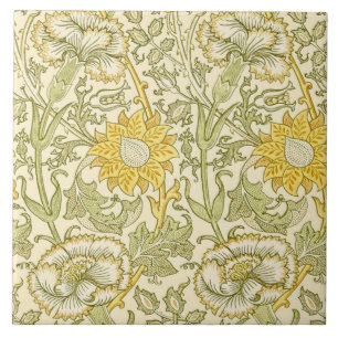 Carnation, William Morris Ceramic Tile