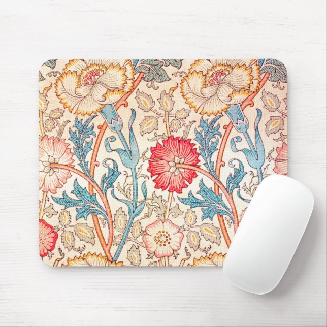 Carnation, William Morris Mouse Pad (With Mouse)