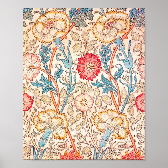 Carnation, William Morris Poster (Front)