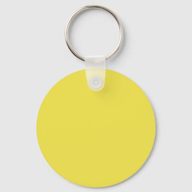 Carnation Yellow F2E349 Colour Add Your Name Optio Key Ring (Front)