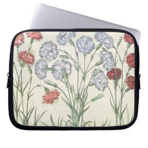 Carnations: 1.Caryophyllus multiplex flore albo; 2 Laptop Sleeve