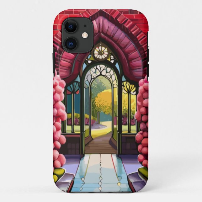 Carnations Adorn Gate, Welcome to Secret Garden Case-Mate iPhone Case (Back)