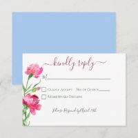 Carnations & Forget Me Nots Wedding
