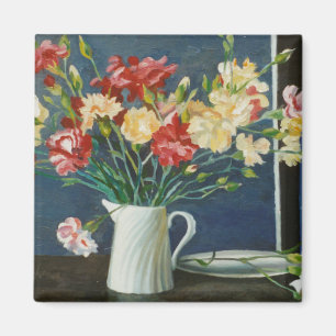 Carnations in a spiral jug 2000 magnet
