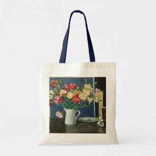Carnations in a spiral jug 2000 tote bag