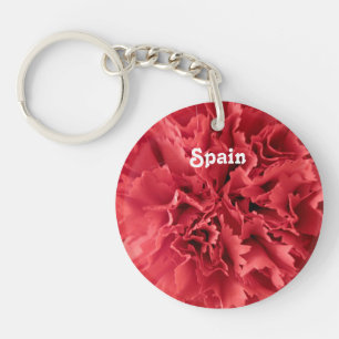 Carnations in Spain Key Ring