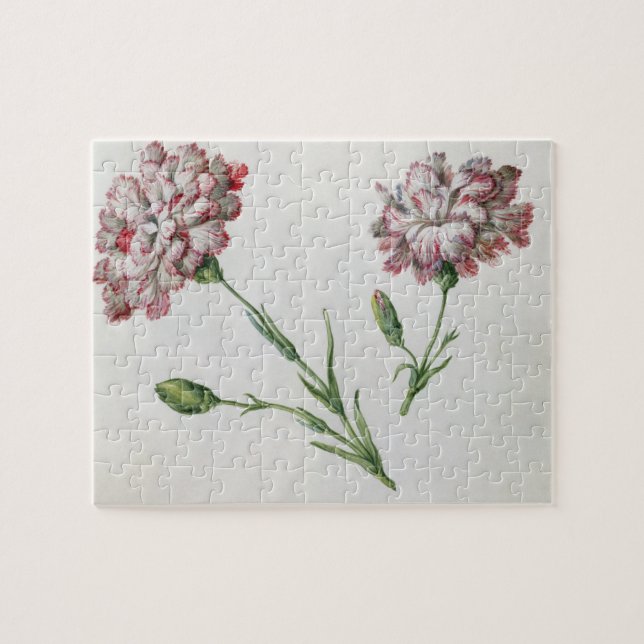 Carnations (w/c on paper) jigsaw puzzle (Horizontal)
