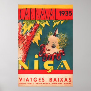 Carnaval 1935 POSTER PRINT A5-A1 Vintage Retro