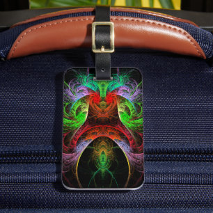 Carnaval Abstract Art Address Luggage Tag
