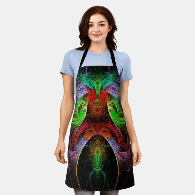 Carnaval Abstract Art Apron (Worn)