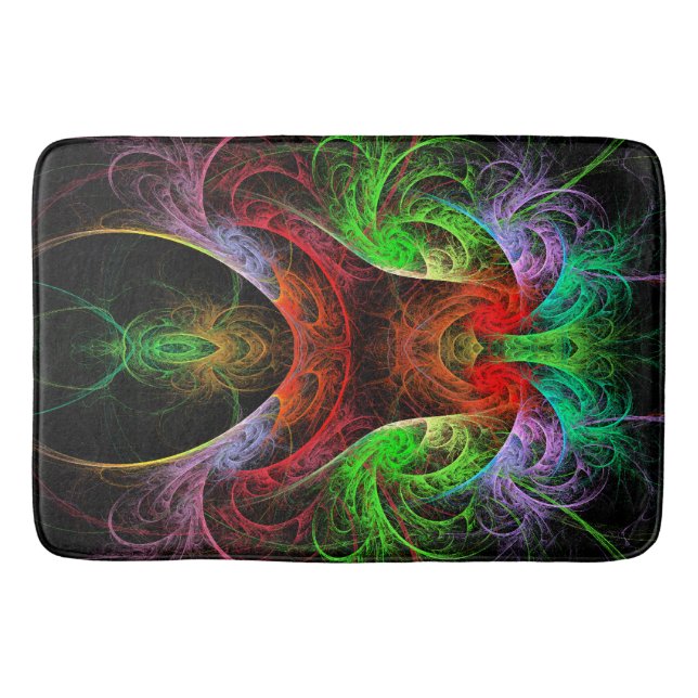 Carnaval Abstract Art Bath Mat (Front)