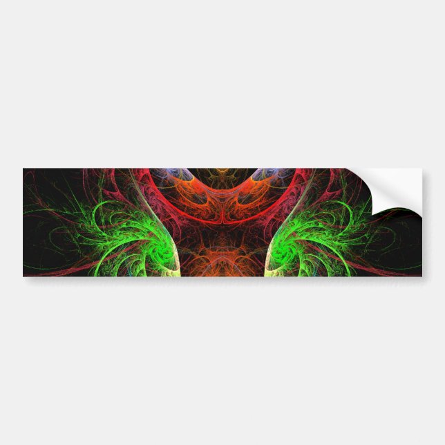 Carnaval Abstract Art Bumper Sticker (Front)