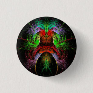 Carnaval Abstract Art Button (round)
