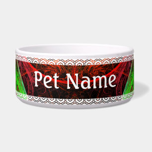 Carnaval Abstract Art Dog Bowl