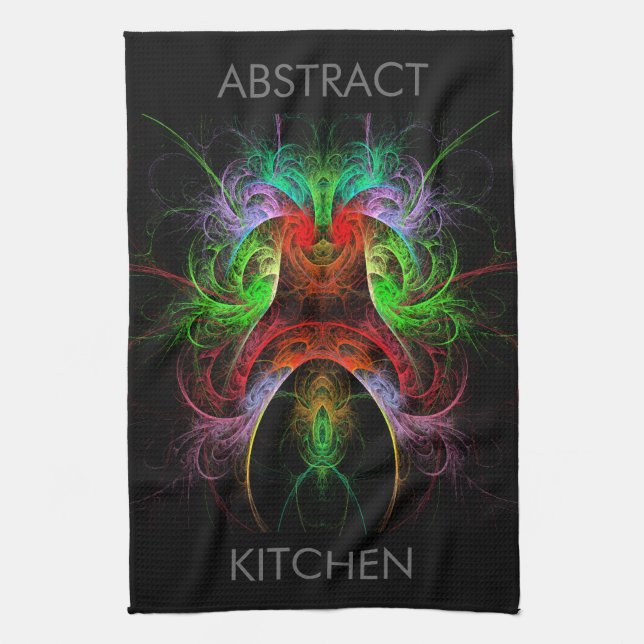 Carnaval Abstract Art Kitchen Towel (Vertical)