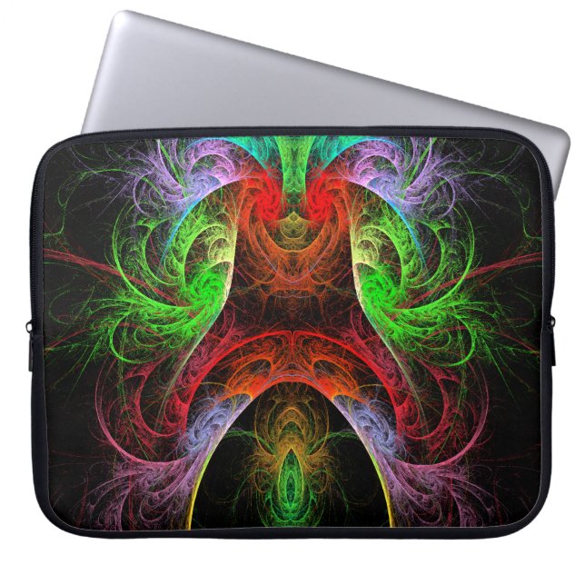Carnaval Abstract Art Laptop Sleeve (Front)