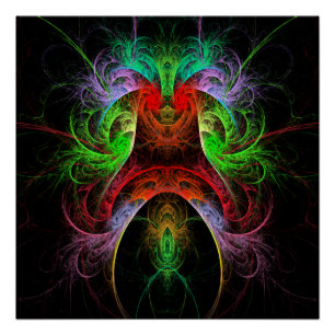 Carnaval Abstract Art Poster