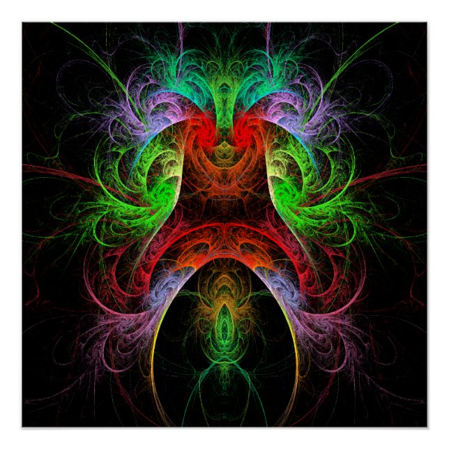 Carnaval Abstract Art Poster (Front)