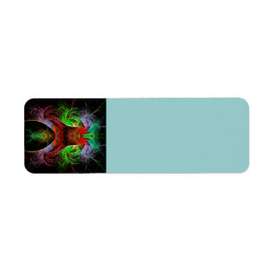 Carnaval Abstract Art Return Address Label
