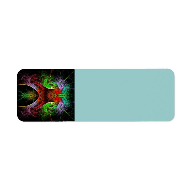 Carnaval Abstract Art Return Address Label (Front)
