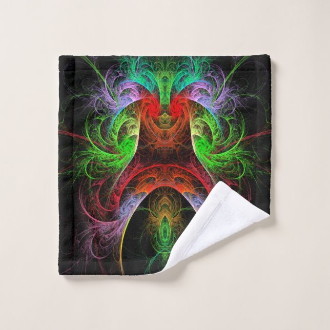 Carnaval Abstract Art Wash Cloth (Wash Cloth)