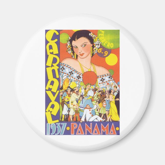 Carnaval in Panama Magnet (Front)