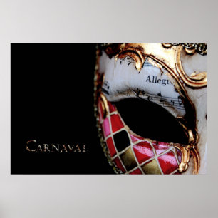 Carnaval - Italy - Mask Poster